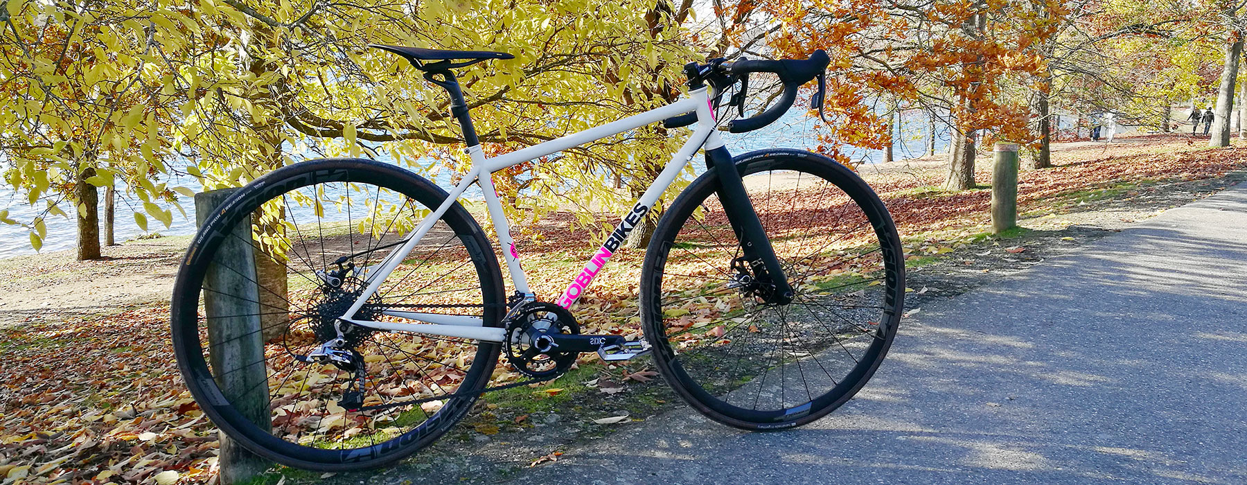 Vélo dans un beau paysage vert